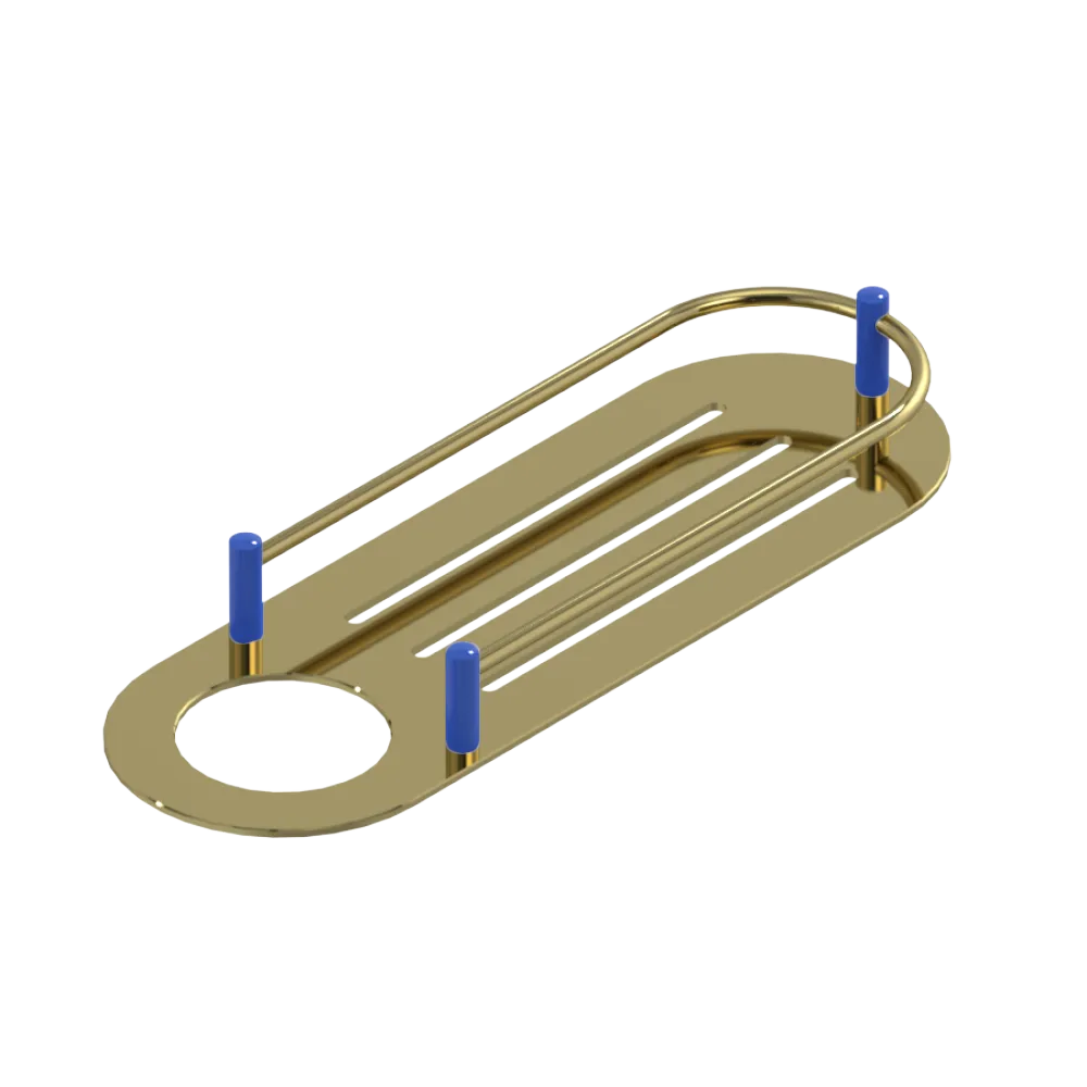 Rubinet Shelf Only Bright Brass