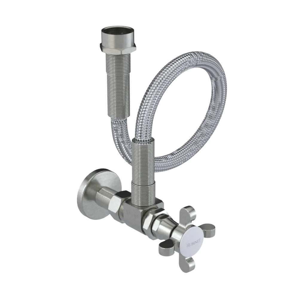 Rubinet Exposed Supply Kit (classic) Satin Nickel