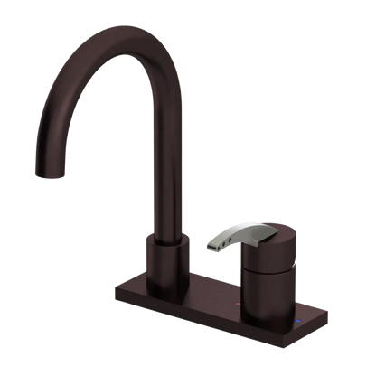 Rubinet 4" Centre Single Control Lav. Set. (less drain) Oil Rubbed Bronze