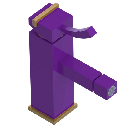 Rubinet Single Control Bidet Fitting (less drain) Purple Haze