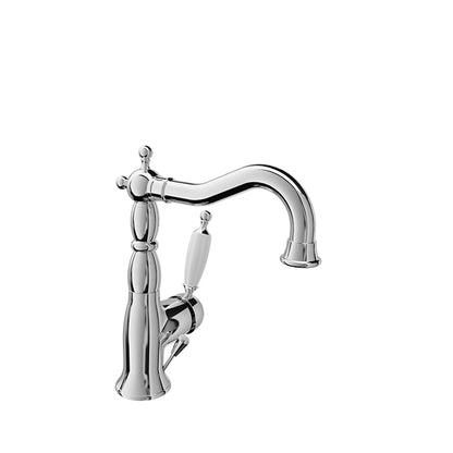 Baril Antique style single-hole lavatory faucet, drain included