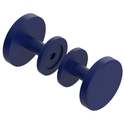 Rubinet Shower Door Knob (set) Midnight Blue