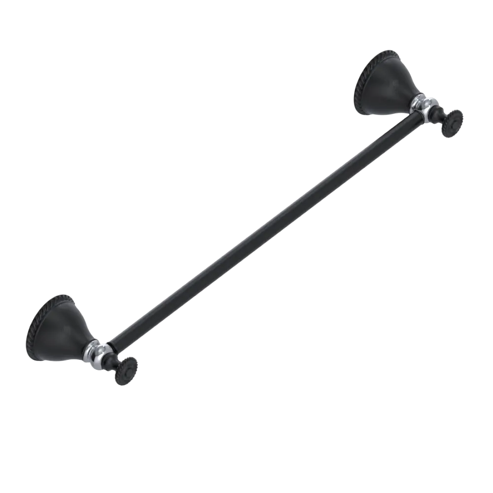 Rubinet Towel Bar 18" Matt Black