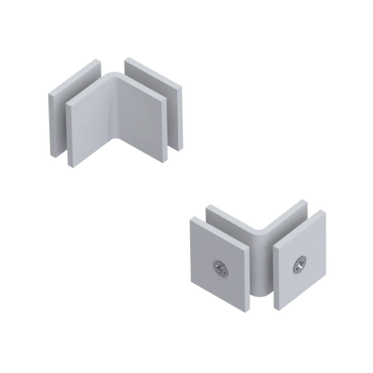 Rubinet 90 Glass to Glass Open Face Matt White