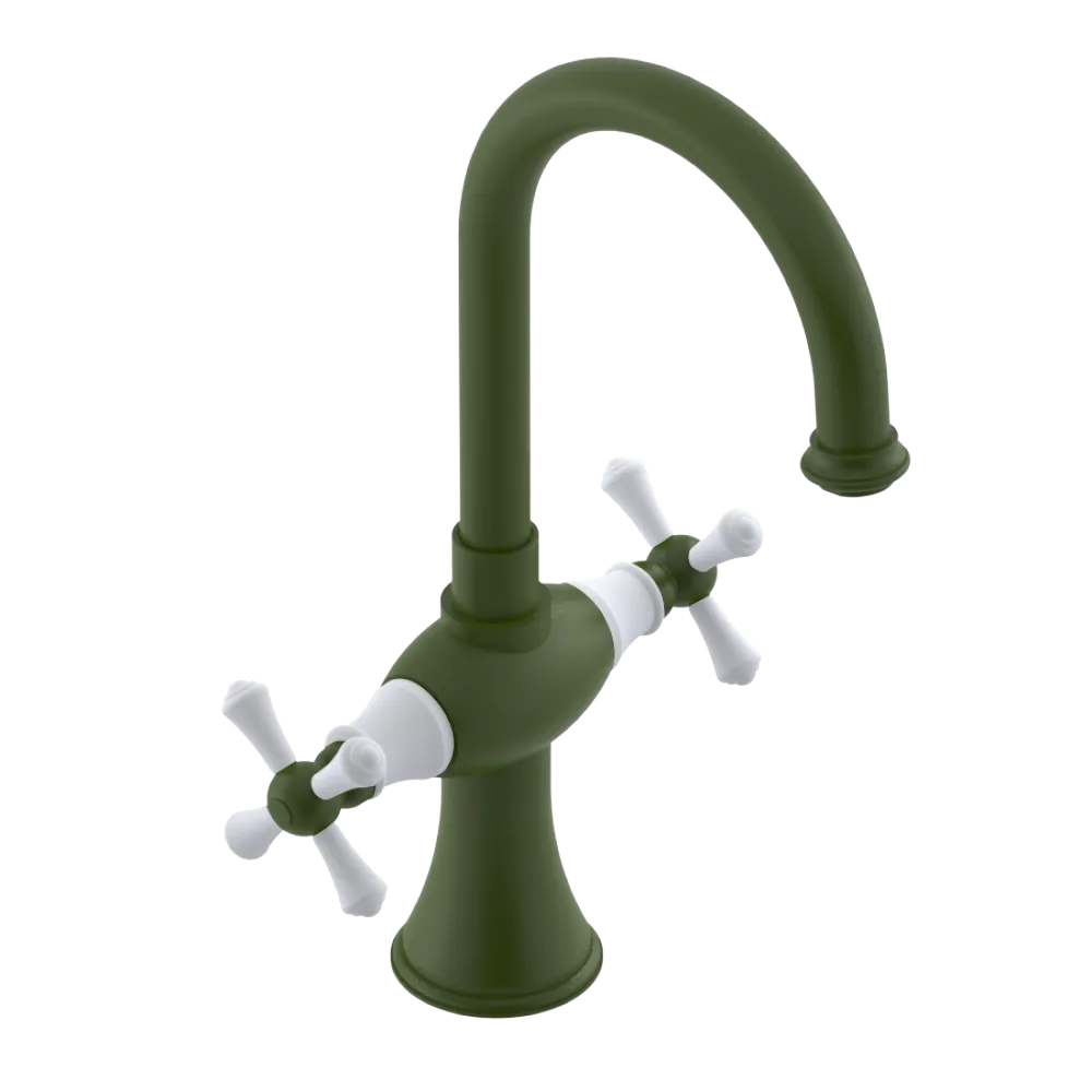 Rubinet Single Hole Dual Handle Lav. Set. (less drain) Green Envy