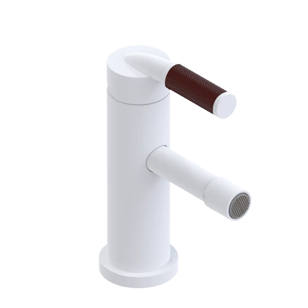 Rubinet Single Control Bidet Fitting (less drain) Matt White