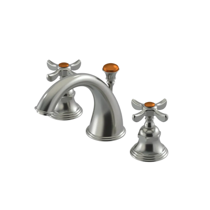 Rubinet Widespread Lav. Set. (less drain) Satin Nickel