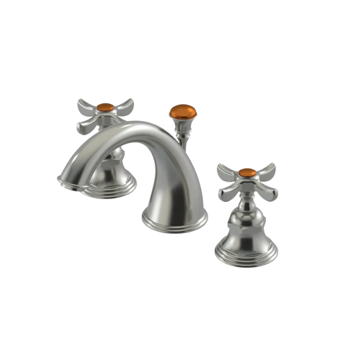Rubinet Widespread Lav. Set. (less drain) Satin Nickel