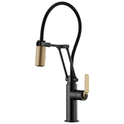 Brizo Articulating Faucet With Industrial Handle