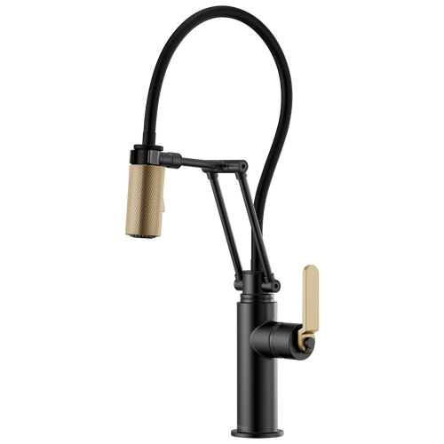 Brizo Articulating Faucet With Industrial Handle
