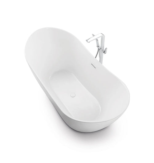Bliss Matte White 63" x 32" Freestanding Bathtub - FBB6332
