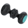 Rubinet Shower Door Knob (set) Matt Black