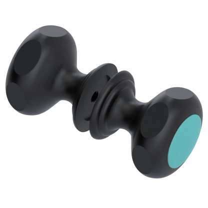 Rubinet Shower Door Knob (set) Matt Black