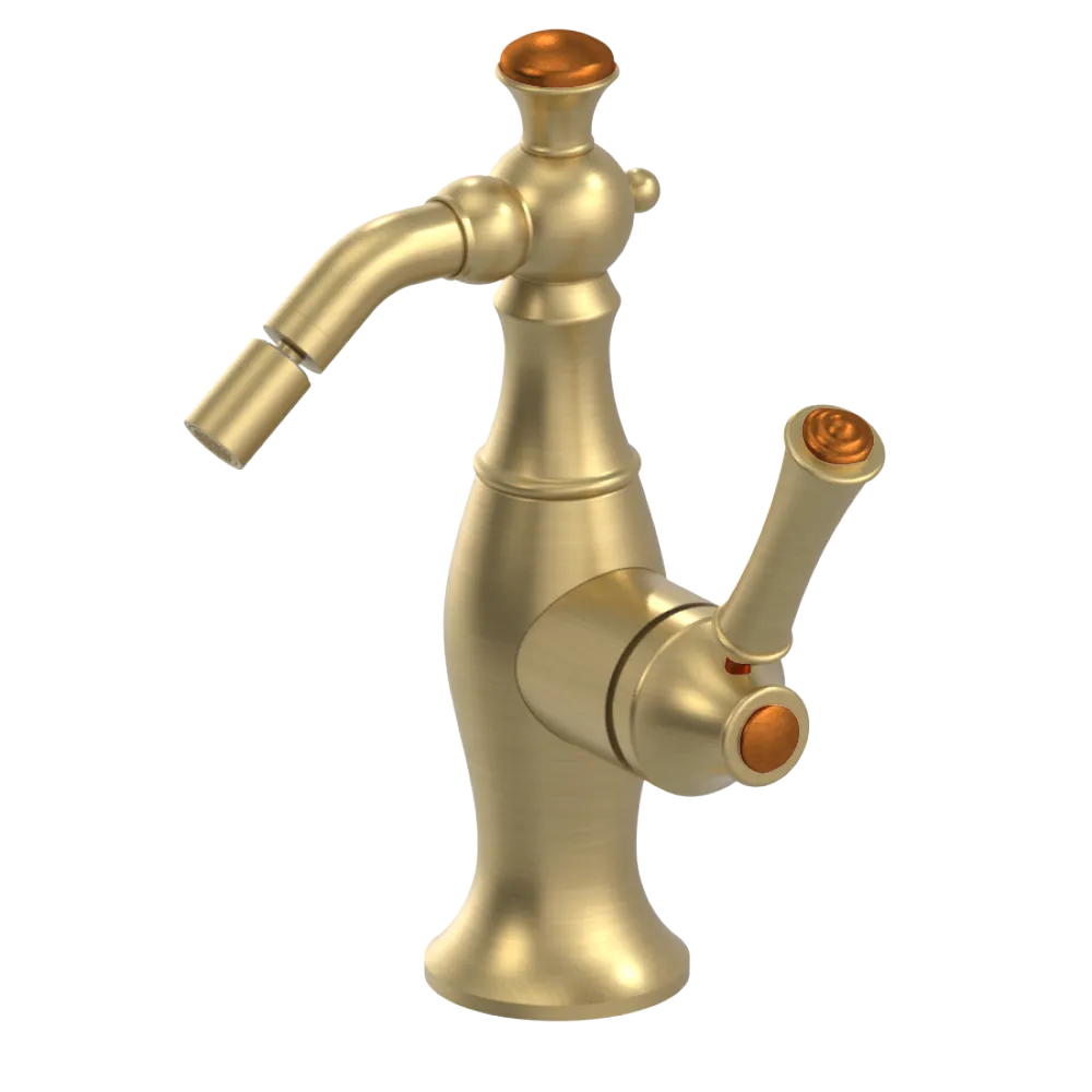 Rubinet Single Control Bidet Fitting (less drain) Satin Brass
