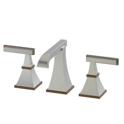 Rubinet Widespread Lav. Set. (less drain) Satin Nickel