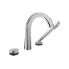 Baril 3-piece tub filler with hand shower