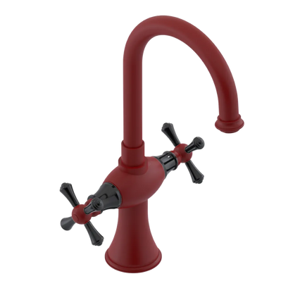 Rubinet Single Hole Dual Handle Lav. Set. (less drain) Maroon
