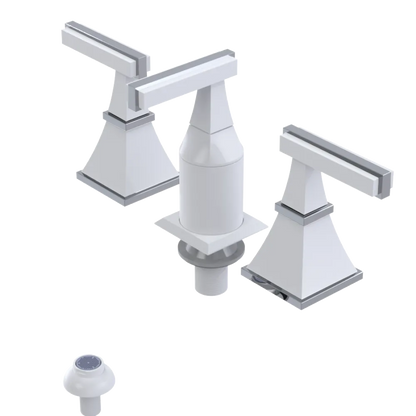 Rubinet Bidet Fitting with Spray, Diverter, and Vacum Breaker (Less Drain) White
