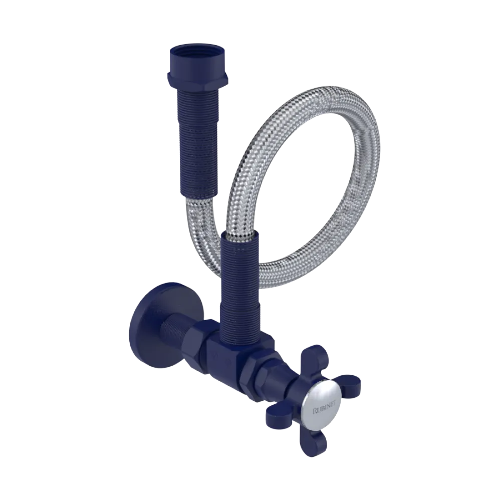 Rubinet Exposed Supply Kit (classic) Midnight Blue
