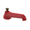 Rubinet Tub Filler Spout Deck Mount Red