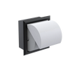 Rubinet RECESSED TOILET PAPER HOLDER Matt Black