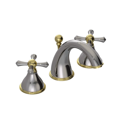 Rubinet Widespread Lav. Set. (less drain) Polished Nickel
