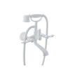 Baril Wall-mounted tub faucet with hand shower