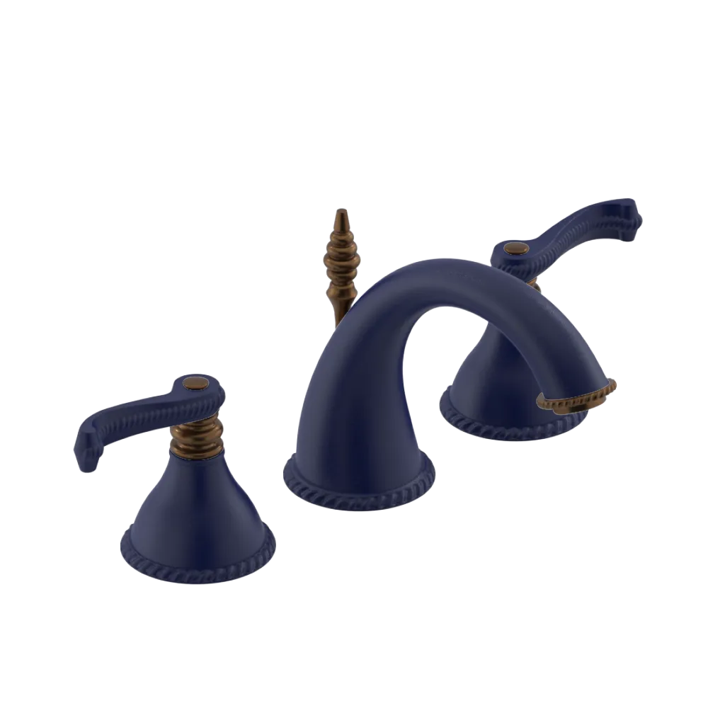 Rubinet Widespread Lav. Set. (less drain) Midnight Blue