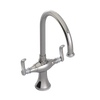 Rubinet Two Handle Single Hole Kitchen Set Polished Nickel