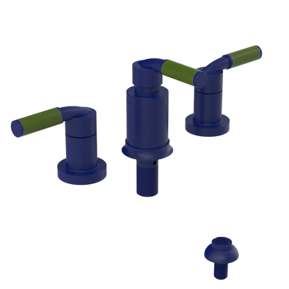 Rubinet Bidet Fitting with Spray, Diverter, and Vacuum Breaker (less drain) Midnight Blue