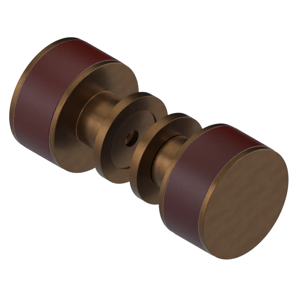 Rubinet Shower Door Knob (set) Tuscan Brass