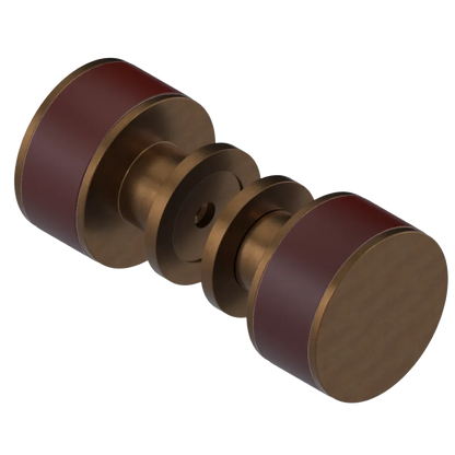 Rubinet Shower Door Knob (set) Tuscan Brass