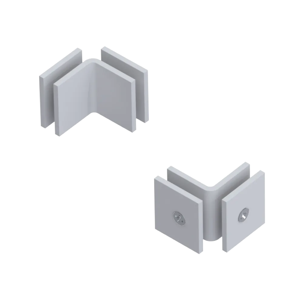 Rubinet 90 Glass to Glass Open Face Matt White