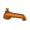 Rubinet Tub Filler Spout Deck Mount Antique Copper Matt