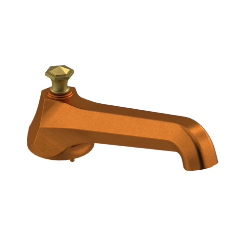 Rubinet Tub Filler Spout Deck Mount Antique Copper Matt