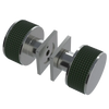 Rubinet Shower Door Knob (set) Satin Nickel