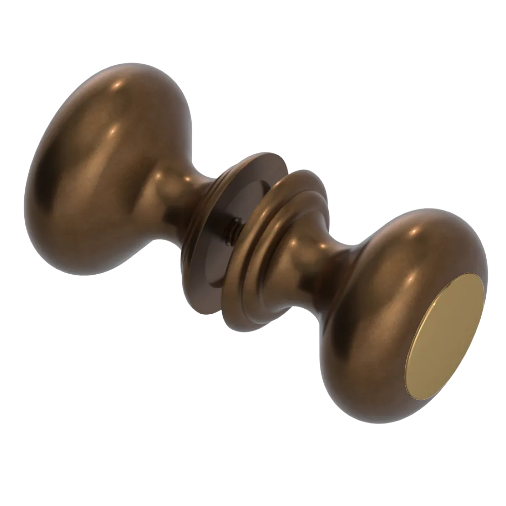 Rubinet Shower Door Knob (set) Tuscan Brass