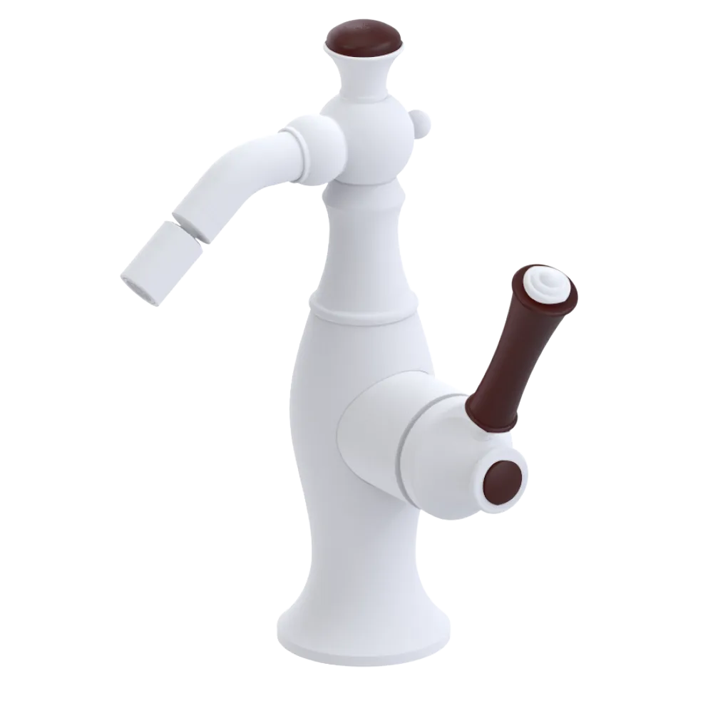 Rubinet Single Control Bidet Fitting (less drain) Matt White