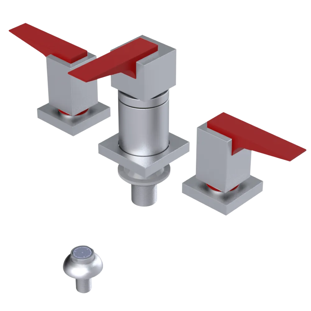 Rubinet Bidet Fitting with Spray, Diverter, and Vacuum Breaker (less drain) Satin Chrome