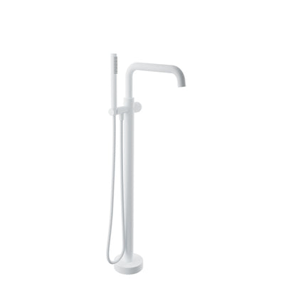 Baril Floor-mounted tub filler with hand shower (without handle)
