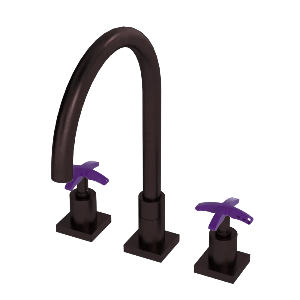 Rubinet Widespread Kitchen Set Oil Rubbed Bronze
