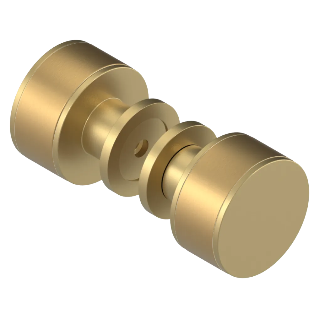 Rubinet Shower Door Knob (set) Satin Brass