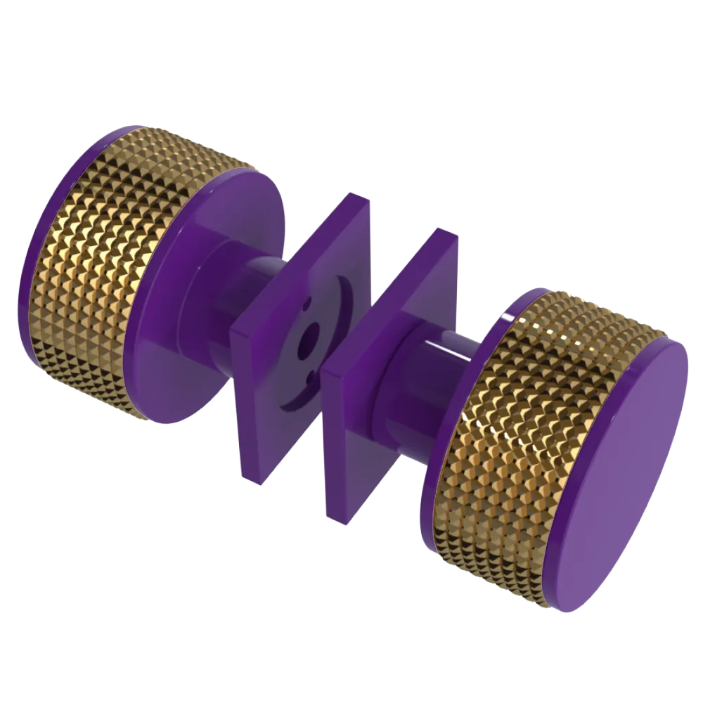 Rubinet Shower Door Knob (set) Purple Haze