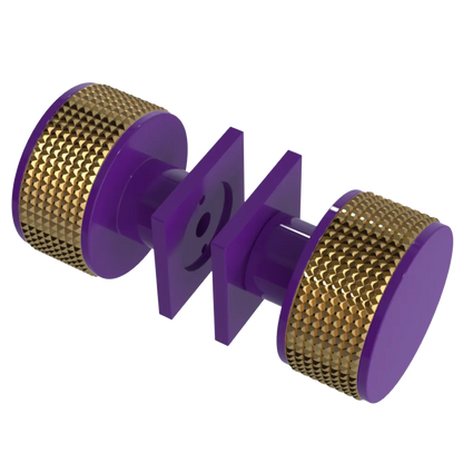 Rubinet Shower Door Knob (set) Purple Haze