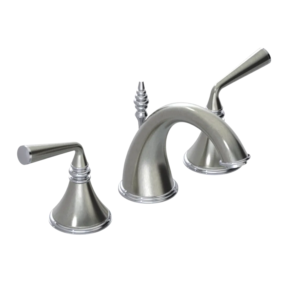 Rubinet Widespread Lav. Set. (less drain) Satin Nickel