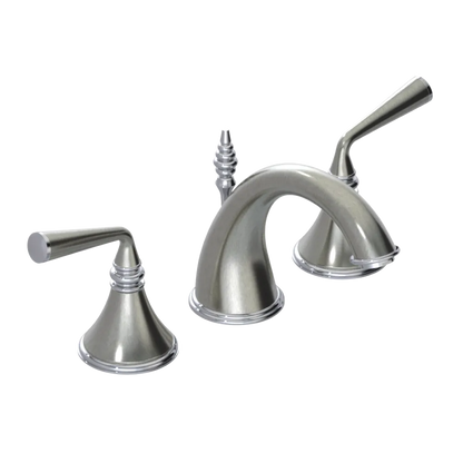 Rubinet Widespread Lav. Set. (less drain) Satin Nickel