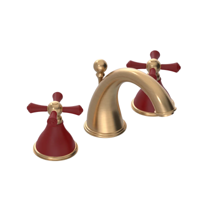 Rubinet Widespread Lav. Set. (less drain) Satin Gold