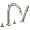 Brizo Roman Tub Faucet With Handshower Less Handles