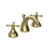 Rubinet Widespread Lav. Set. (less drain) Natural Brass