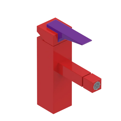 Rubinet Single Control Bidet Fitting (less drain) Red